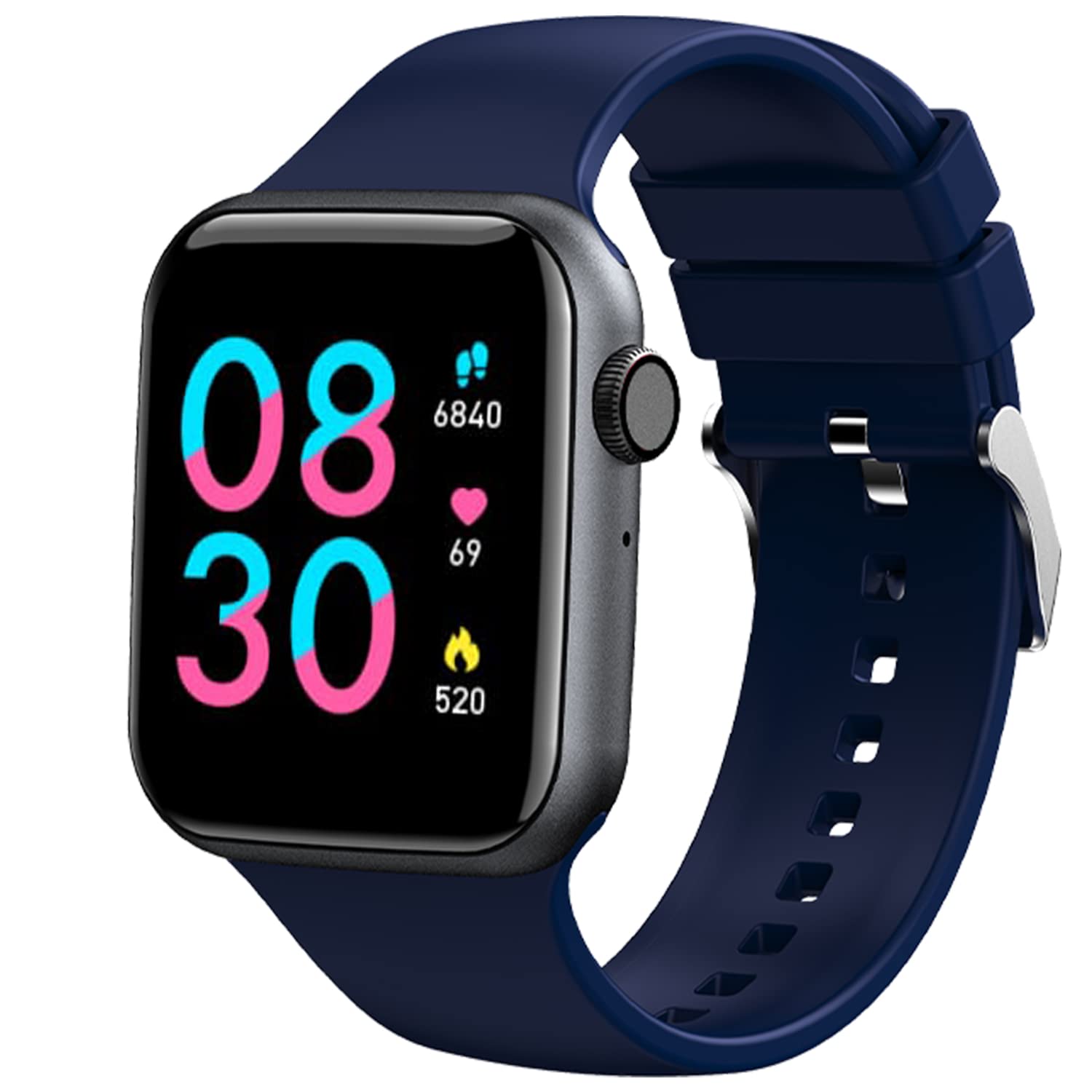 2.Fire-Boltt Call Bluetooth Calling Smartwatch with SpO2 & 1.7” Metal Body with Blood Oxygen Monitoring, Continuous Heart Rate, Full Touch & Multiple Watch Faces (Blue)