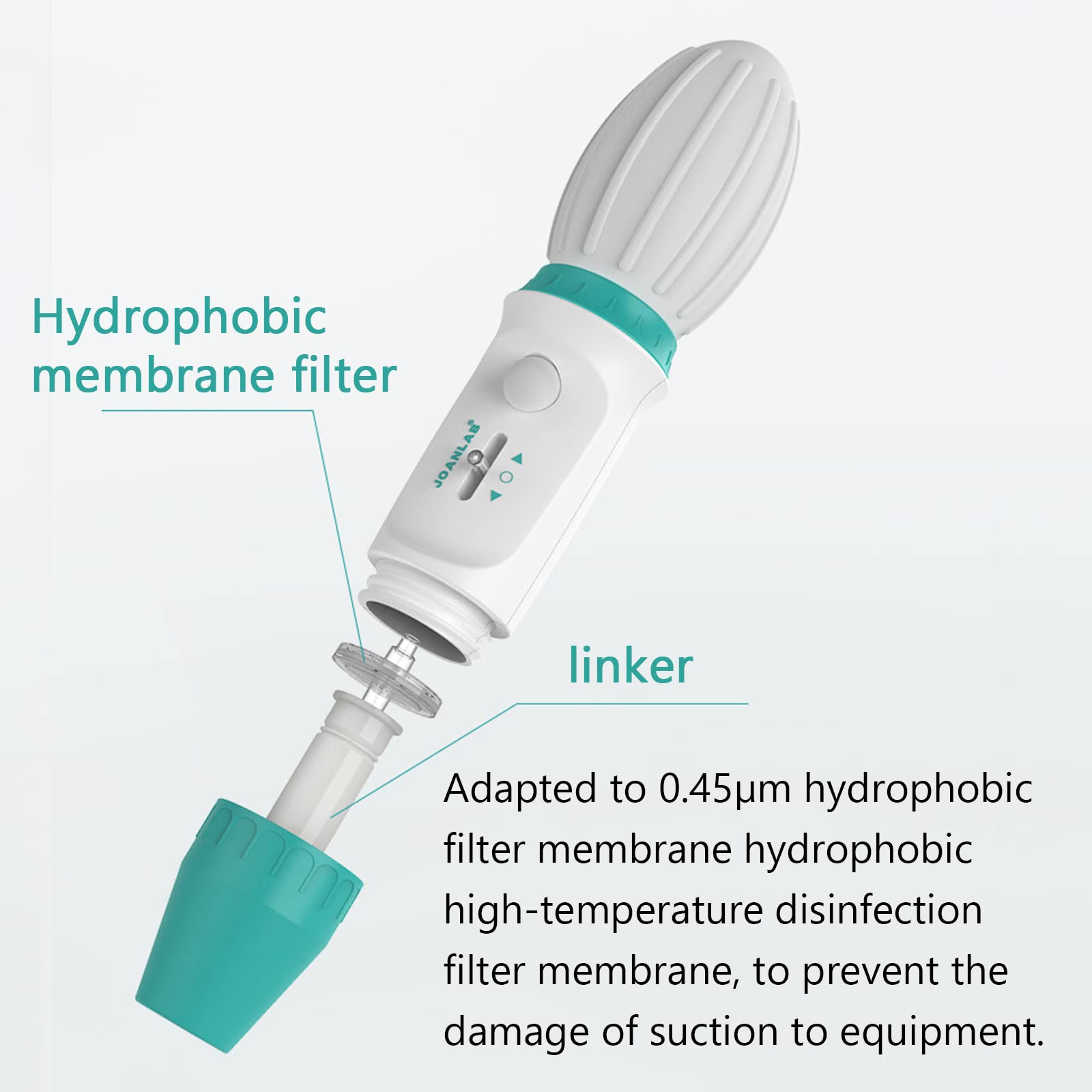 Pompa per Pipette per Campionatore da Laboratorio da 0,1-100 Ml, con Liquido Ad Alta Precisione, Facile da Scaricare, per Una varietà di Pipette