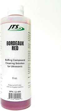 مجوهرات بالموجات فوق الصوتية الحل الأنظف JTS بوردو الأحمر 8 oz. مجوهرات أجزاء معدنية منظف مركز الولايات المتحدة صنع