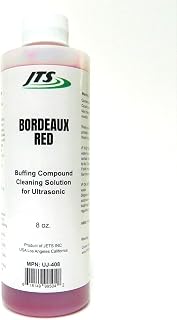 Jewelry Ultrasonic Solution Cleaner JTS Bordeaux Red 8 oz. Jewelry Metal Parts Cleaner Concentrate US Made