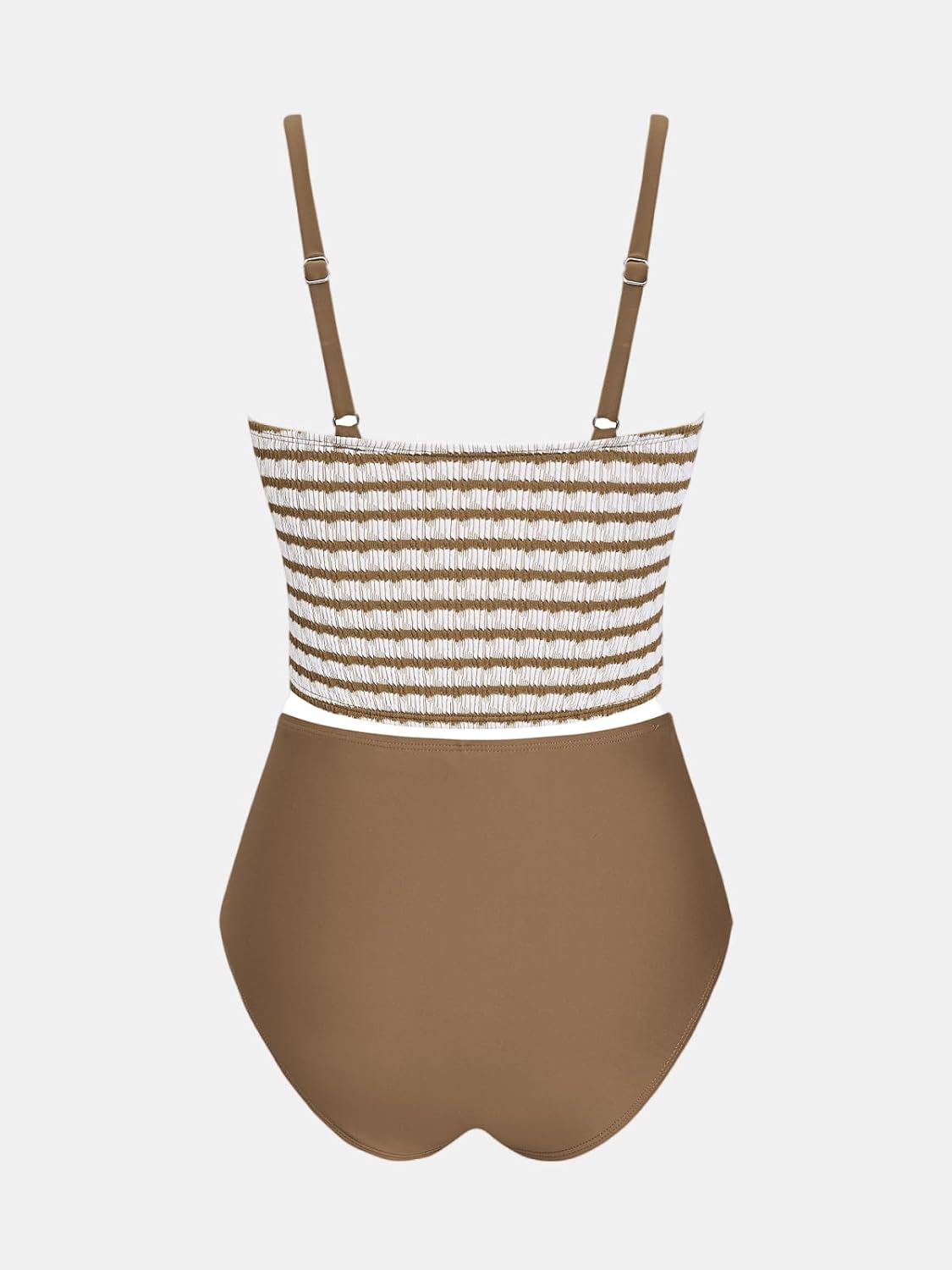 CUPSHE Women's Tankini Sets Square Neck Elastic High Waisted Two Piece Bathing Suits Adjustable Straps Swimwear - Image 6