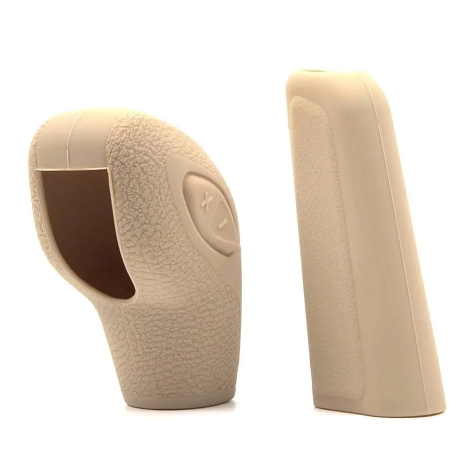 Xexjhqq Beige Set Gear Stick Knob For Fiesta For Focus For Mondeo Shift Collars Car Gear Knob Cover Case Head Grips(Beige Set)