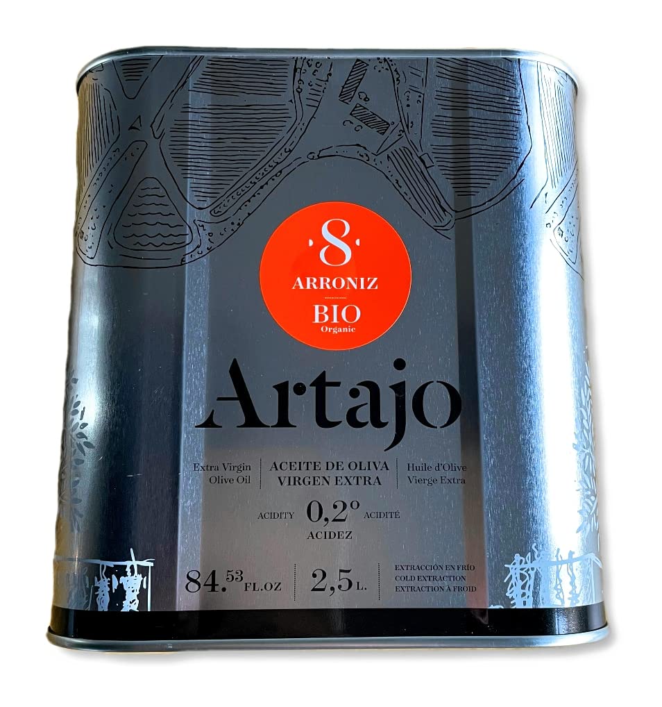 Artajo aceite de oliva virgen extra bio organic variedad Arroniz lata de 2,5 L.
