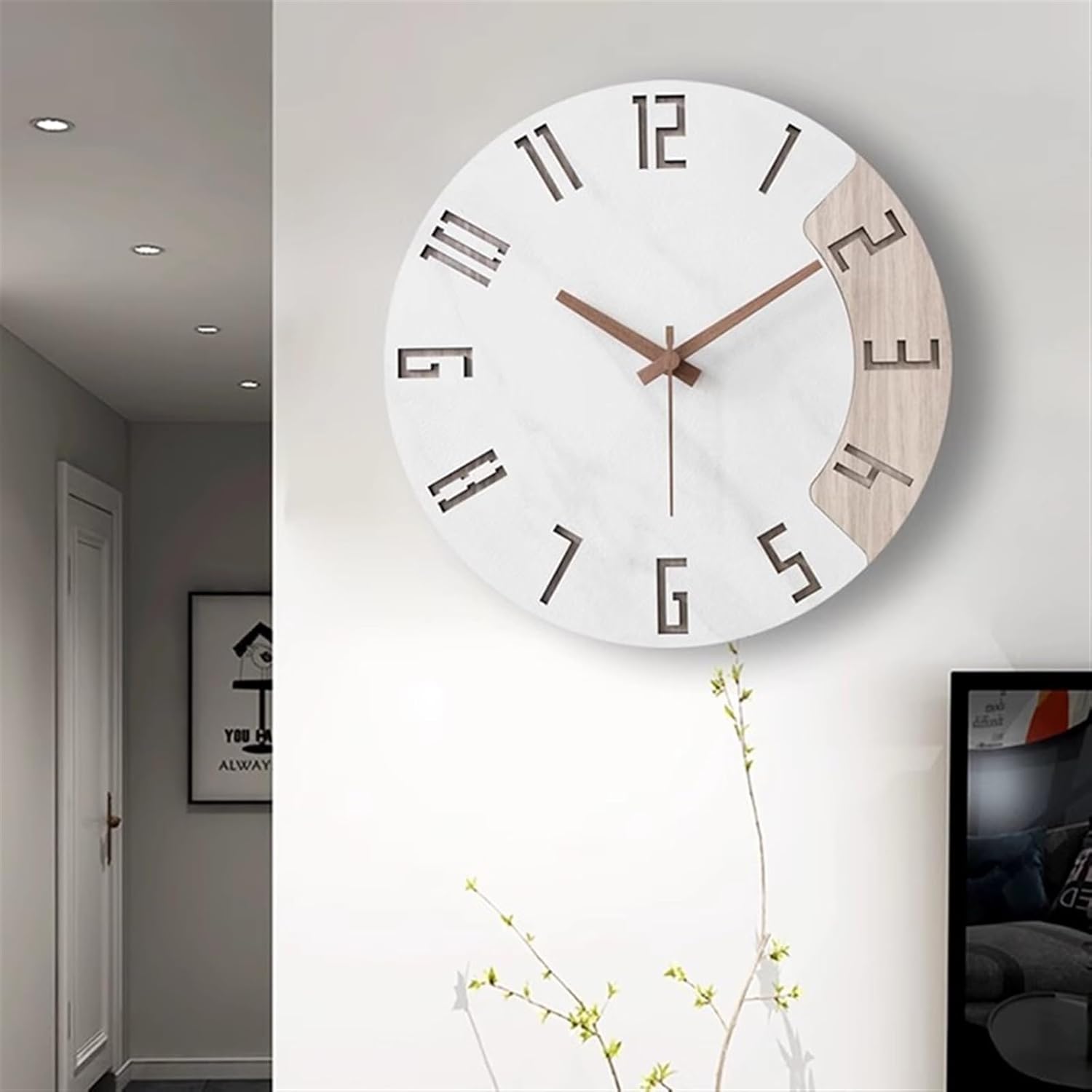 Wall clock,decorative wall clock,clocks for living room,Wall Clock Wall Clocks Mute Household Modern Clock Round Living Room Bedroom Simple Wall Watch Personalized Battery Fashion Clock Living Room Wa