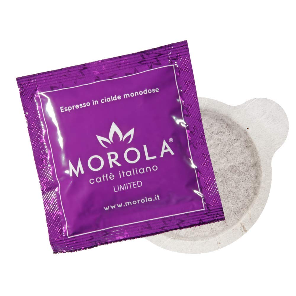 Morola Caffè Italiano - Paquete de 150 Vainas ESE44 - Mezcla Limited Edition - Vainas de Café Made in Italy (150 Vainas)