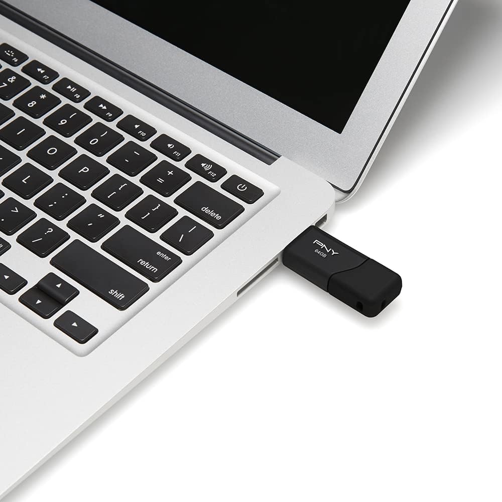PNY P-FD64GX10ATT03-MP 64GB Attaché 3 USB 2.0 Flash Drive, Black (Pack of 10)