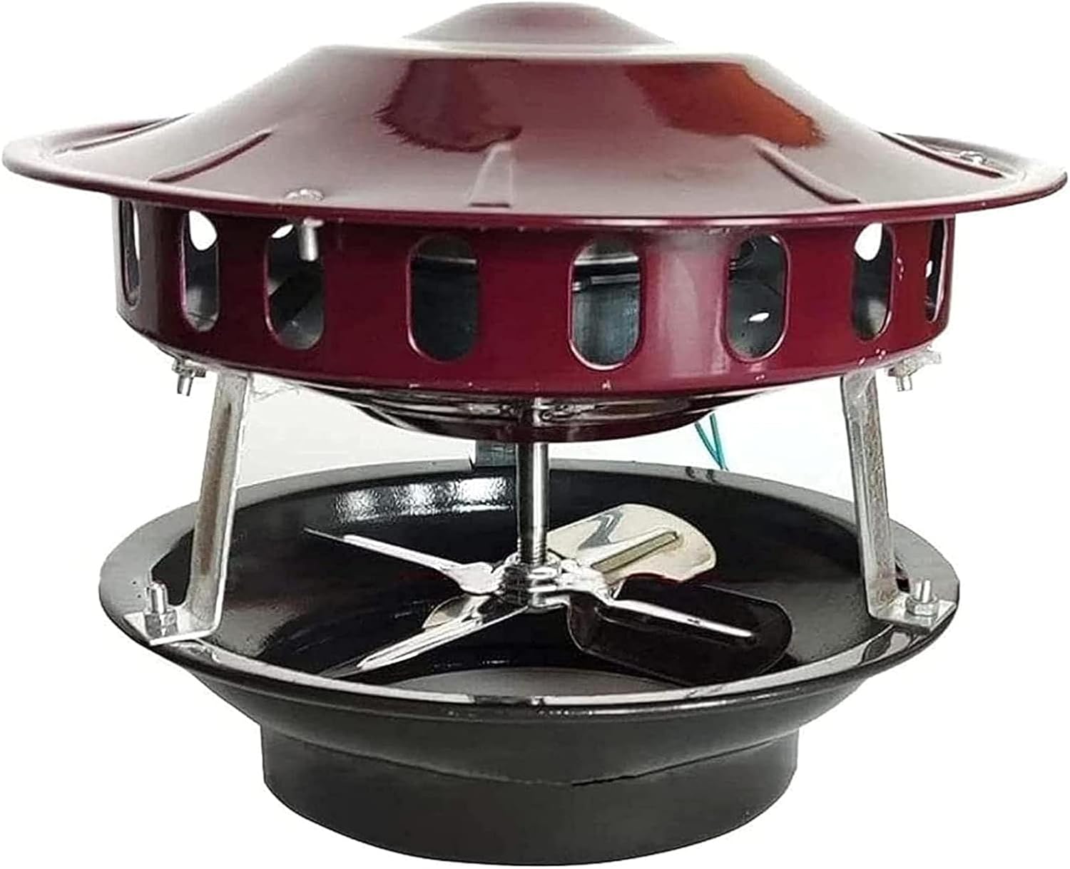 Chimney Fan 100W Chimney Smoke Evacuator, Fireplace Exhaust Fan Flue Fan Chimney Draft Inducer Chimney Exhaust Fan for Fireplace,A