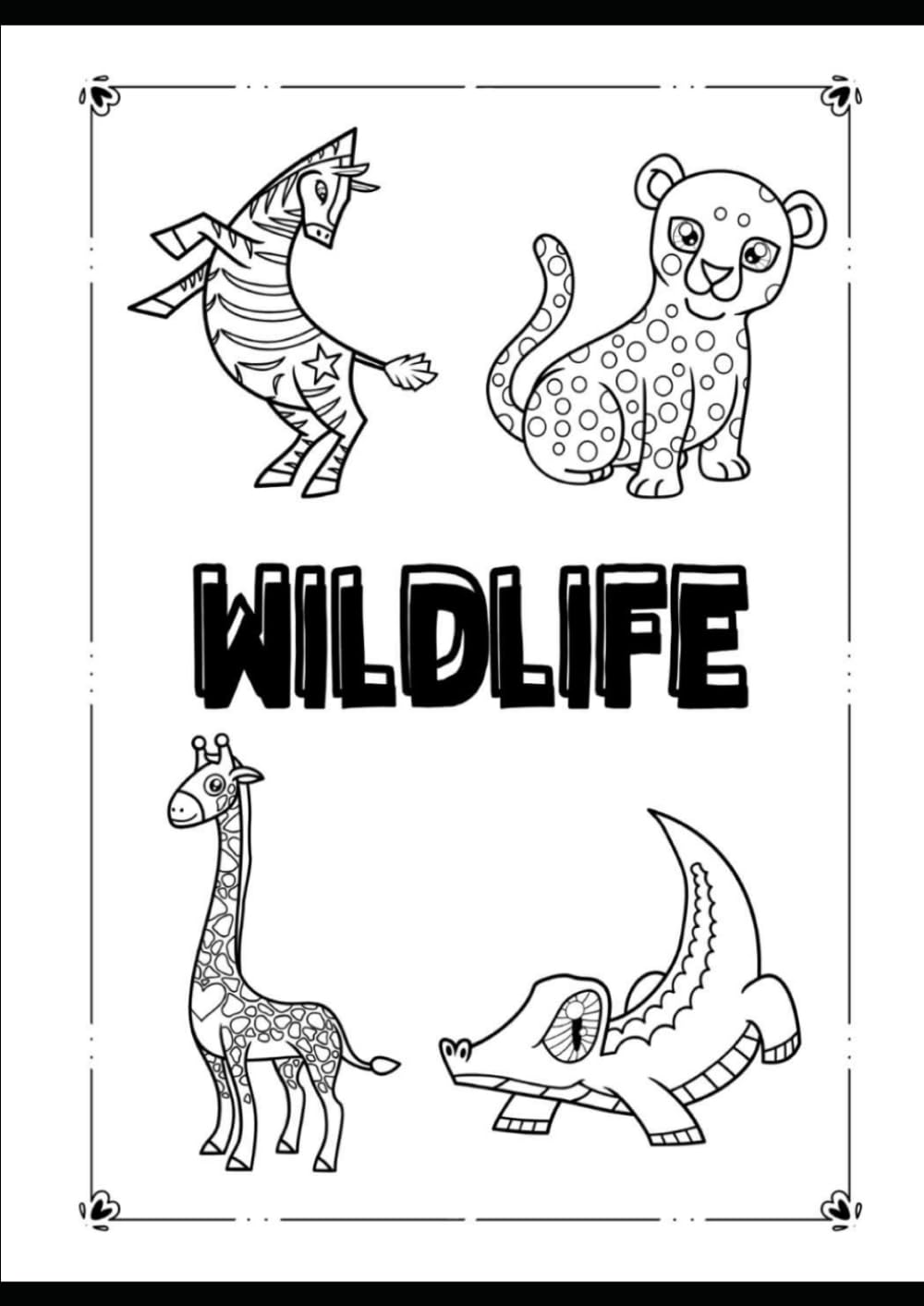 Wildlife Coloring Book