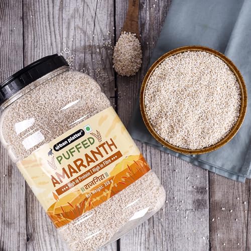 Image of Urban Platter Puffed Amaranth, 350g (Rajgira | High in Protein & Fibre | Healthy Puffed Snack | Gluten-Free)