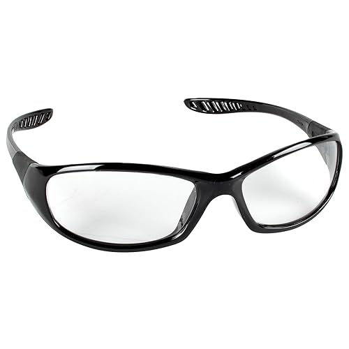 Miniatura 2 de KleenGuard V90 "The Shield" - Gafas de seguridad con protector facial (18631), lente antivaho IRUV Shade 3.0 con marco negro, 6 parespaquete