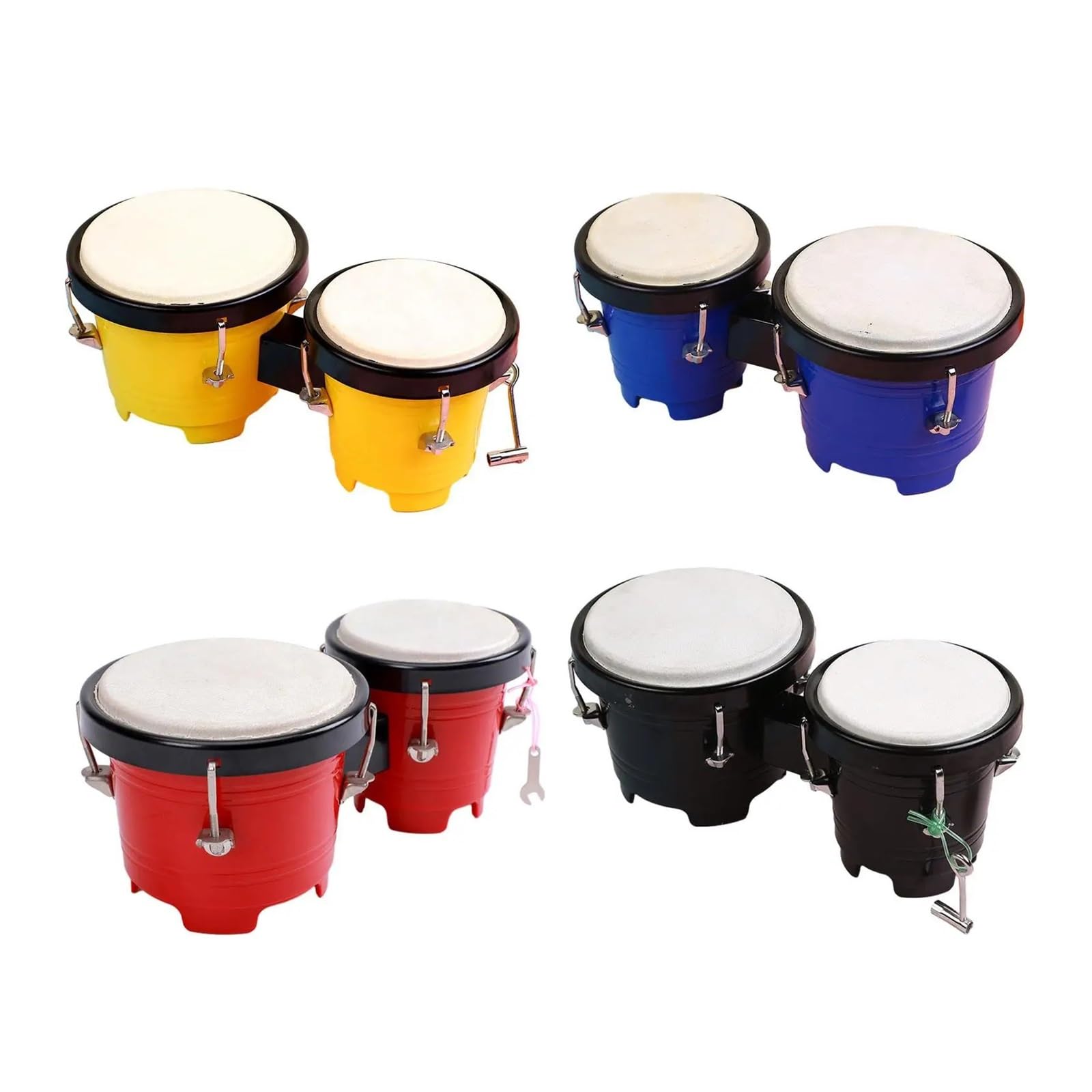 Bongos 4" 5" Percussion Bongos Drum Set Tuning for Erwachsene Profis