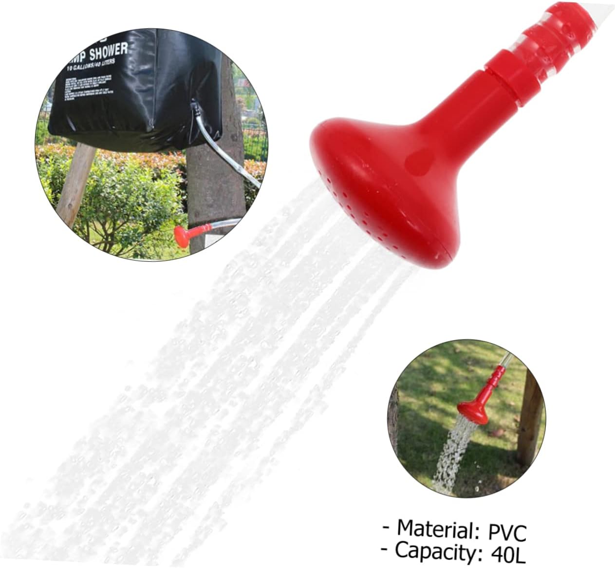 Portable Camping Solar Shower Bag Mesh Rv Outdoor Shower Solar Water Bag for Outdoor Activities