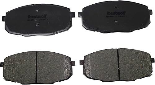 Miniatura 3 de IBESTWOLF 4 pastillas de freno delanteras de cerámica para Hyundai Elantra 2009-2012 para Kia Forte 2010-2013, Forte Koup para Kia Soul 2014-2016