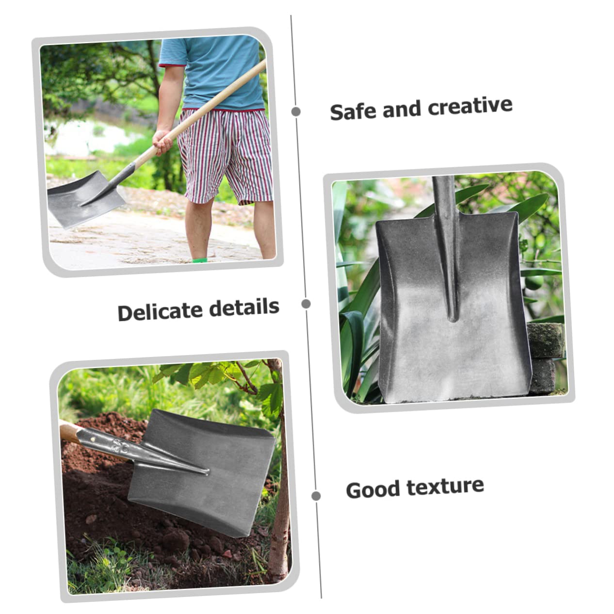 Garten Compostschaufel aus Stahl für Pflanzarbeiten