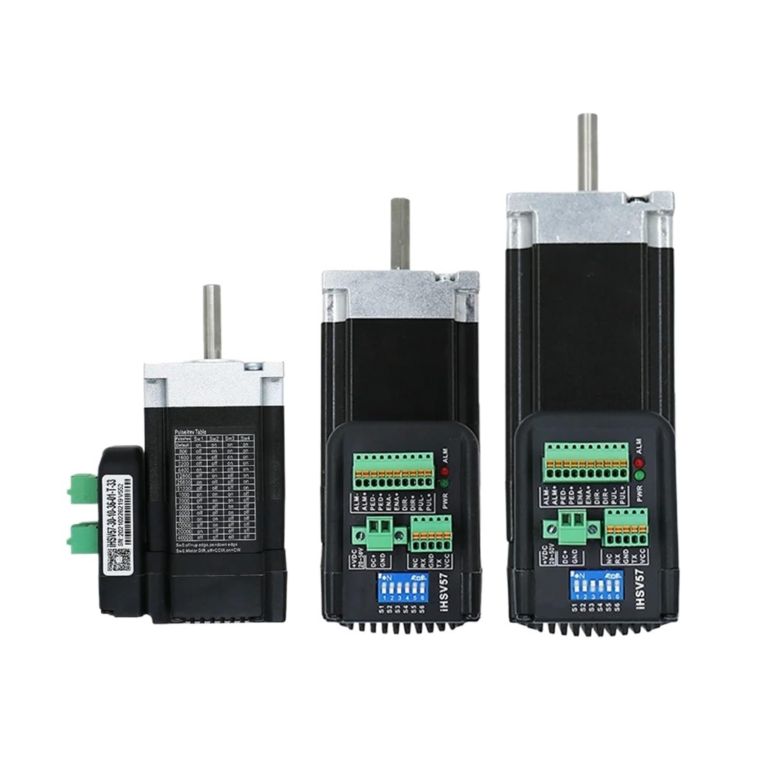 schrittmotorsatz 100 W, 140 W, 180 W, IHSV57-30 Nema23, 57 mm, 3000 U/min, 36 V DC, integrierter Servomotor mit geschlossenem Regelkreis und DSP-Steuerchip for CNC-Roboter(3000rpm 100w)