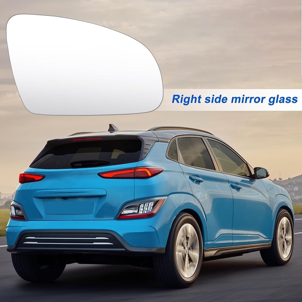 Rear View Mirror Glass Replacement for Hyundai Kona 2017-2023,Side Wing Mirror Glass,Left Right Towing Mirrors Good Reflectivity,A/Right