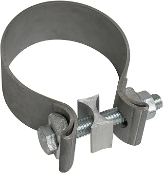 Crown Automotive Exhaust Clamp, Silver