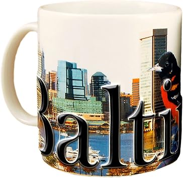 Americaware Baltimore 18oz. Color Relief Coffee Mug
