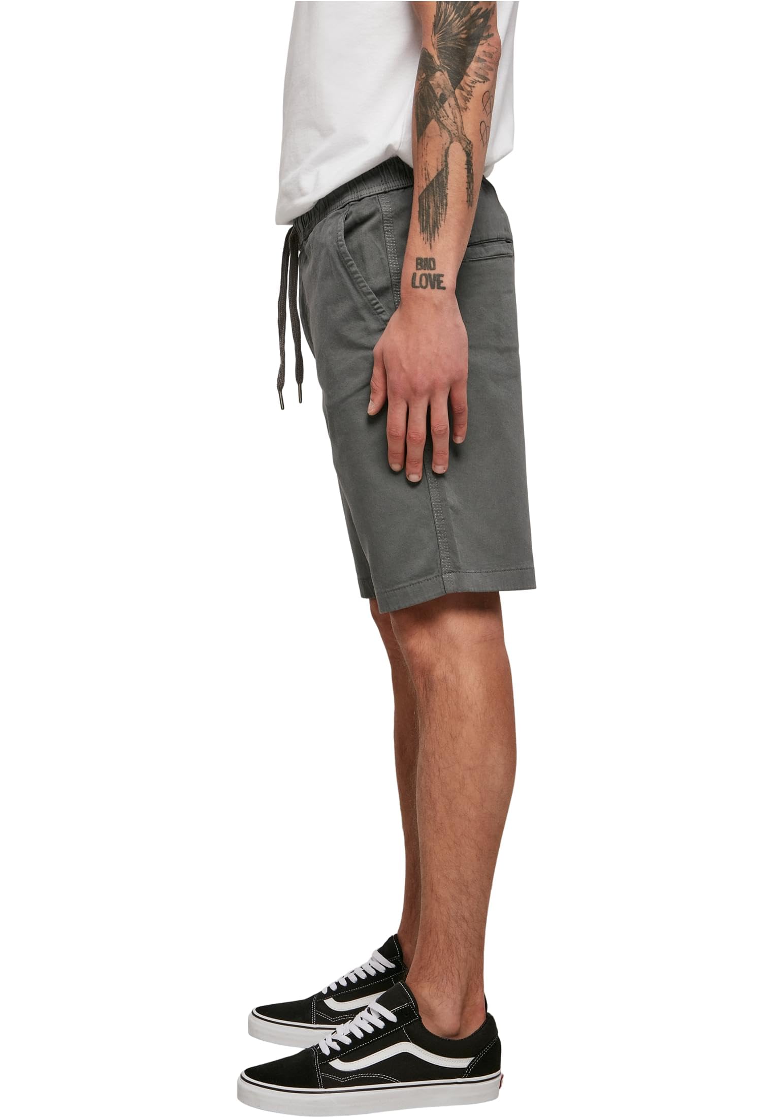 Urban Classics Stretch Twill Joggshorts Hombre Pantalones Cortos Negro Suelto