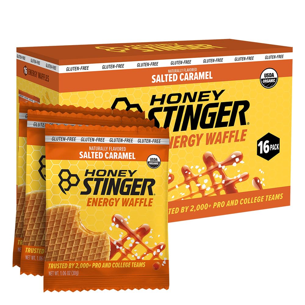 Honey Stinger Organic Gluten Free Salted Caramel Waffle, Energy Stroopwafel for Exercise,…