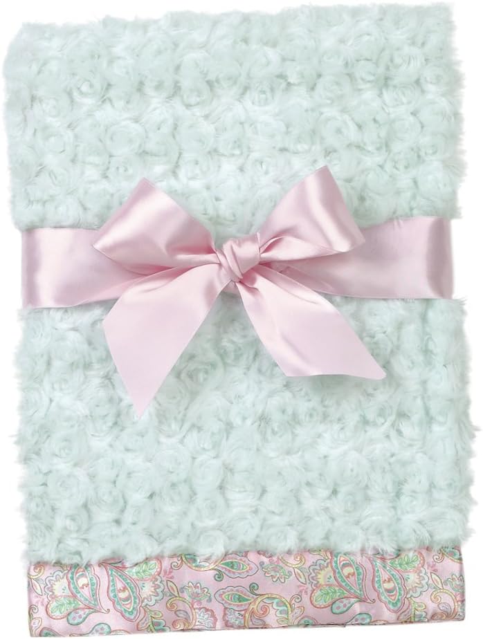 Bearington Baby Small Swirly Security Blankie, 16" x 16"