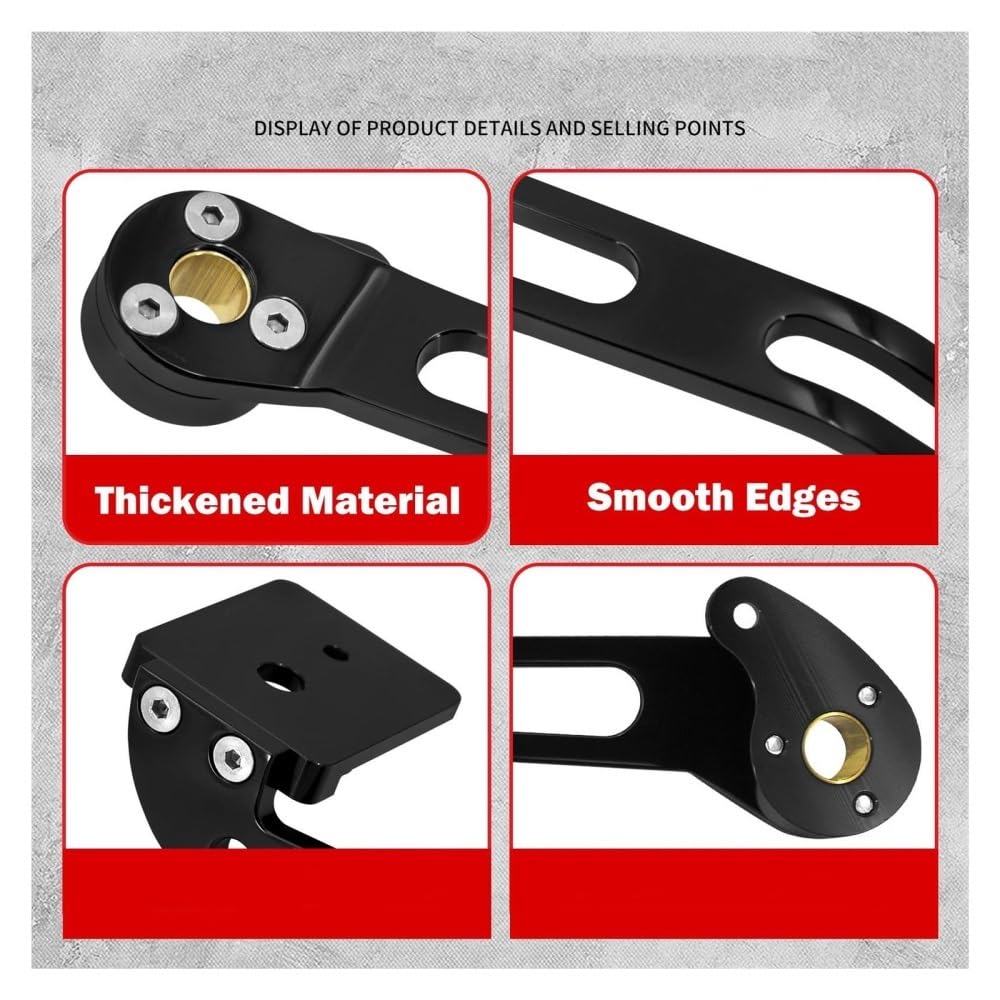Moto Levier Changement Levier Levier Frein Pour Conducteur Moto Pédale Commande Au Pied Levier Vitesse Pour Softail Pour Fat Bob Pour Low Rider Standard FLSB FXDR 18-Up Levier Vitesses Shifter Pédale(