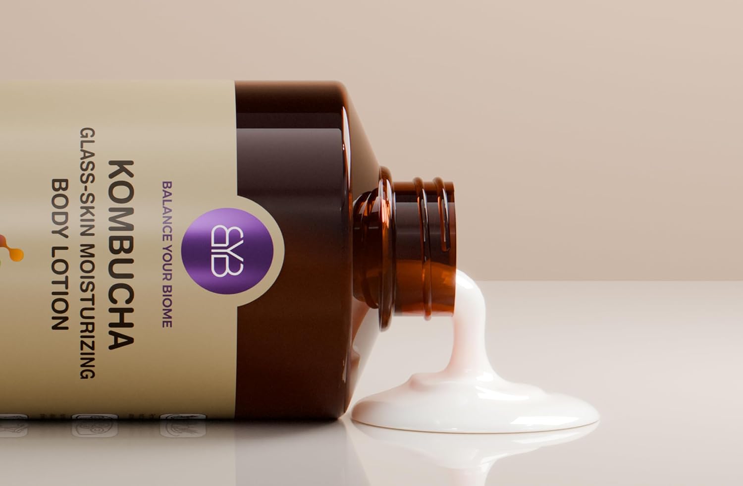 BALANCE YOUR BIOME Kombucha Glass-Skin Moisturizing Body Lotion, Fermented soybeans, barley, pear juice, pomegranate,12 types of Vitamin. pH balance, K-Beauty,16.9 fl.oz.500ml,No Silicone BALANCE YOUR BIOME Kombucha Glass-Skin Moisturizing Body Lotion, Fermented soybeans, barley, pear juice, pomegranate,12 types of Vitamin. pH balance, K-Beauty,16.9 fl.oz.500ml,No Silicone
