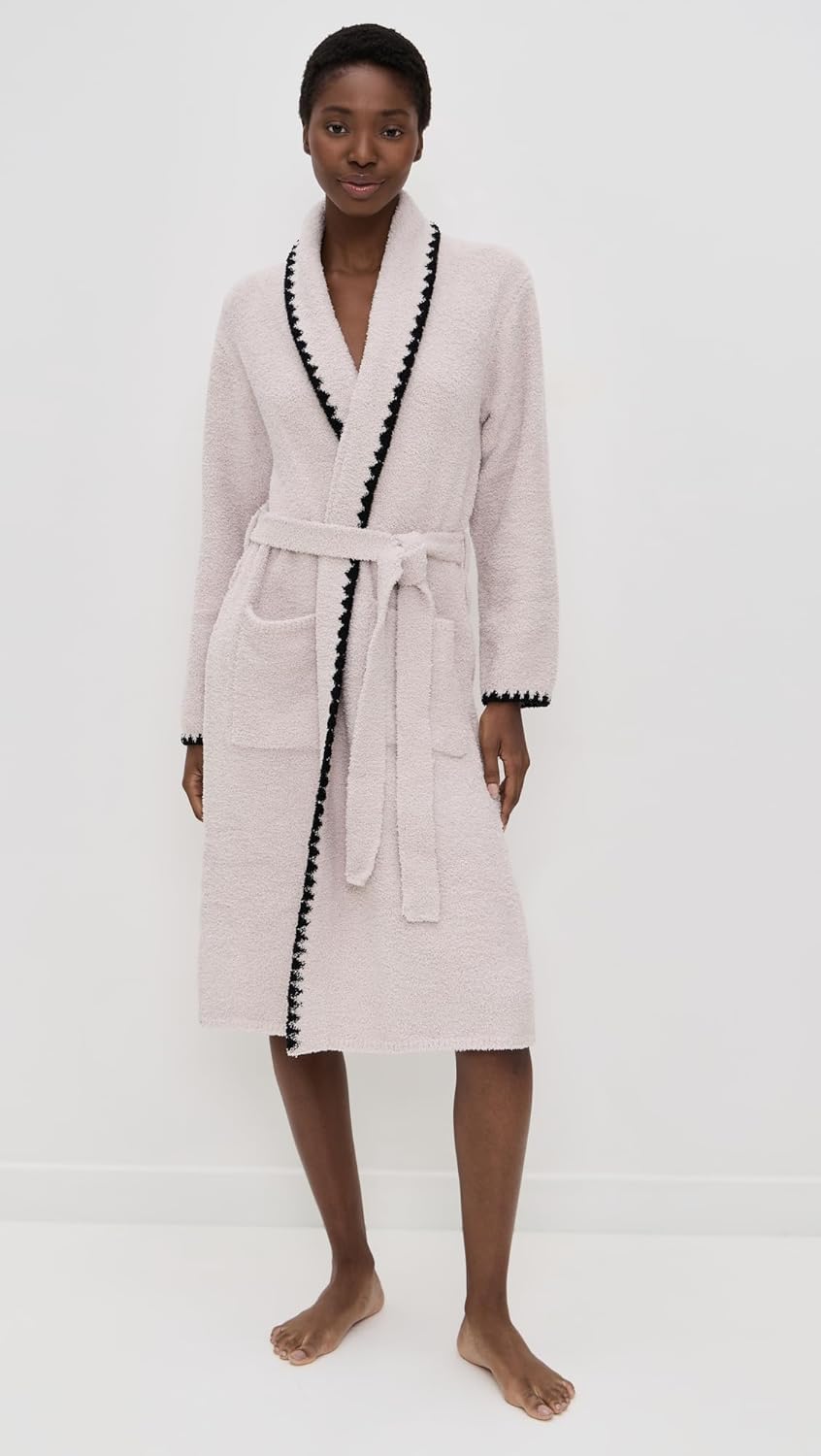 Barefoot Dreams Women's CozyChic Blanket Stitch Robe - Image 5