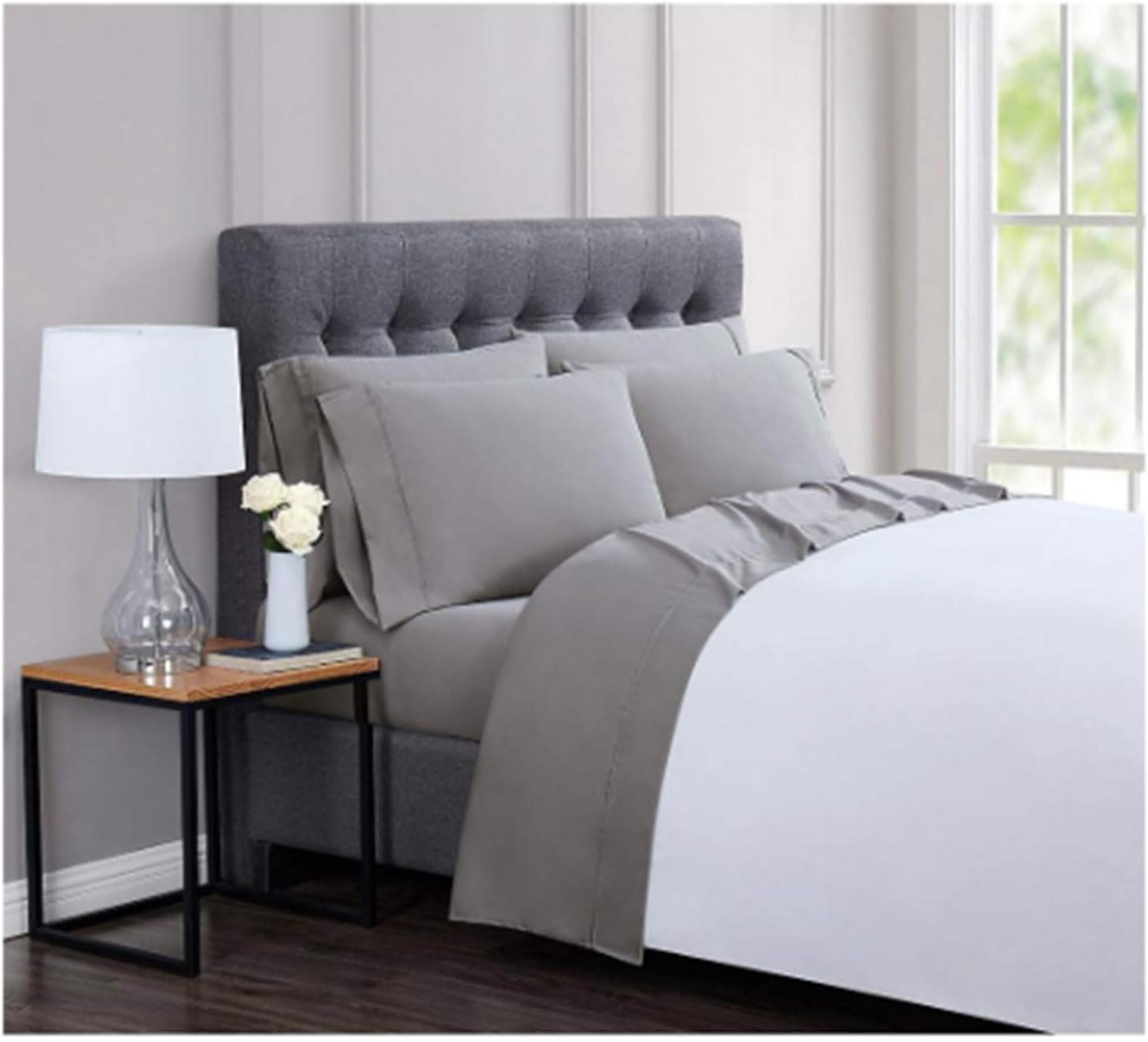 London Fog Luxury Sheet Sets (Grey, Full) Everything Else