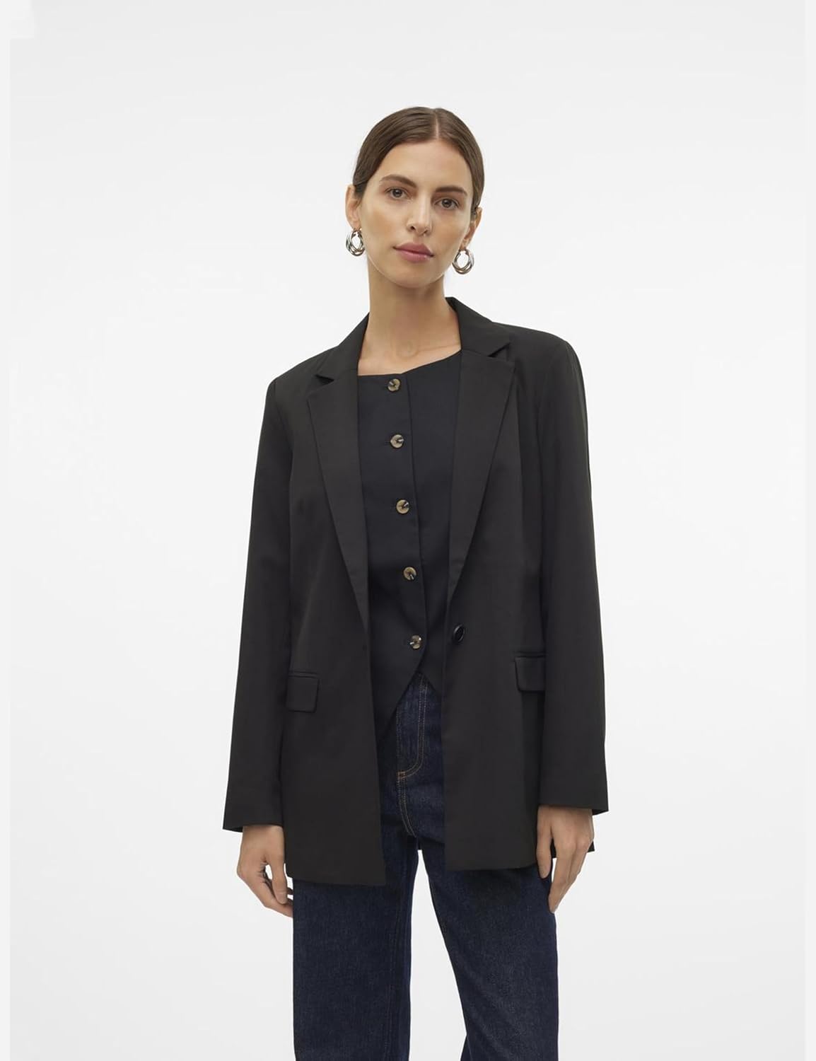 Vero Moda Vmnila Ls Slim Blazer Noos (VM10320915) - Blazers met één Vero Moda Vmnila Ls Slim Blazer Noos (VM10320915) - Blazers met één