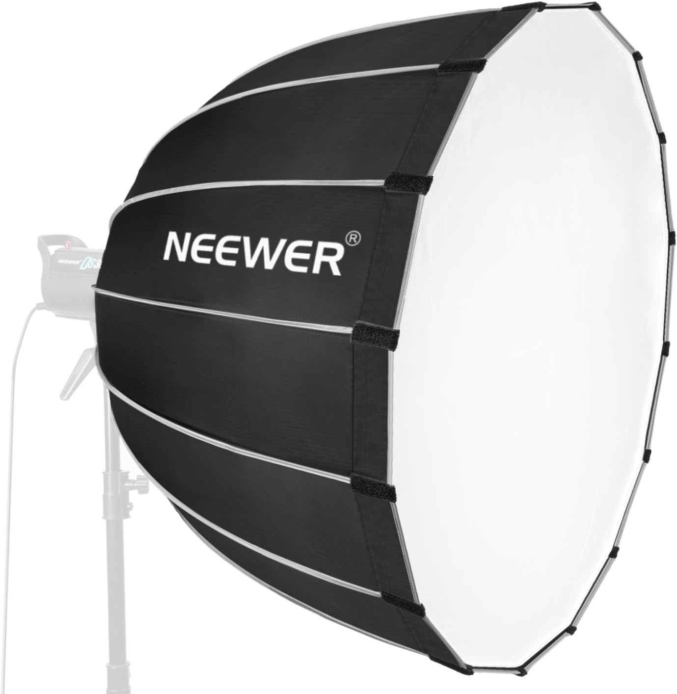 Neewer Hexadecagon Softbox 35.4 inches/90 centimeters with Grey Rim and Bowens Mount, Portable Softbox Diffuser Compatible for Neewer CB60 CB100 CB150 SL-60W and Other Bowens Mount Light