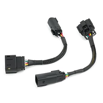 Halogen to LED 5th Gen Taillight Adapter Conversion Wiring Harness Kit Left Right for Ram 2500 3500 2019-2024 Heavy Duty Truck Driver Passenger Side(Not Fits Aftermarket)