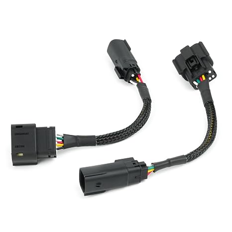 Halogen to LED 5th Gen Taillight Adapter Conversion Wiring Harness Kit Left Right for Ram 2500 3500 2019-2024 Heavy Duty Truck Driver Passenger Side(Not Fits Aftermarket)