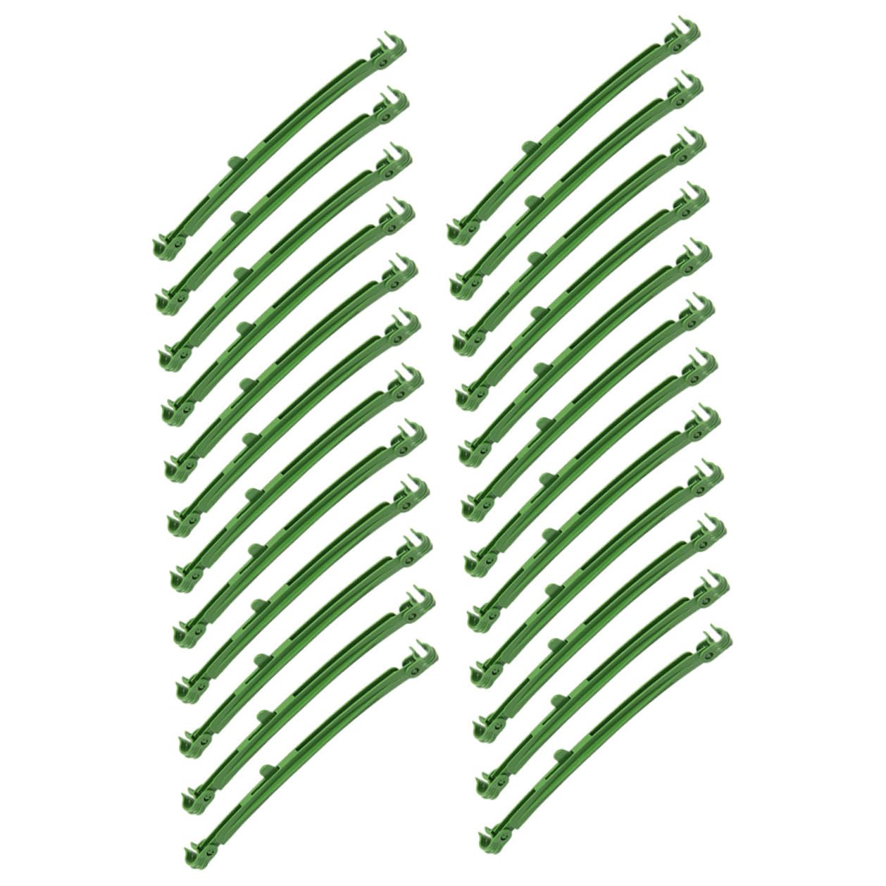 Connecteurs pour treillis à légumes SHINEOFI : lot de 24 clips réglables de fixation pour plantes
