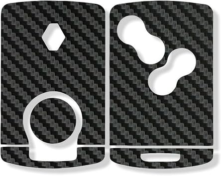 Megane 3 Fluance Key Card Foil Sticker Coating Mat Carbon Black Compatible with Graficar Design Renault Clio4