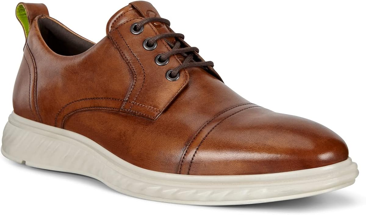 ECCO Men's St.1 Hybrid Lite Cap Toe Oxford 6-6.5 Amber