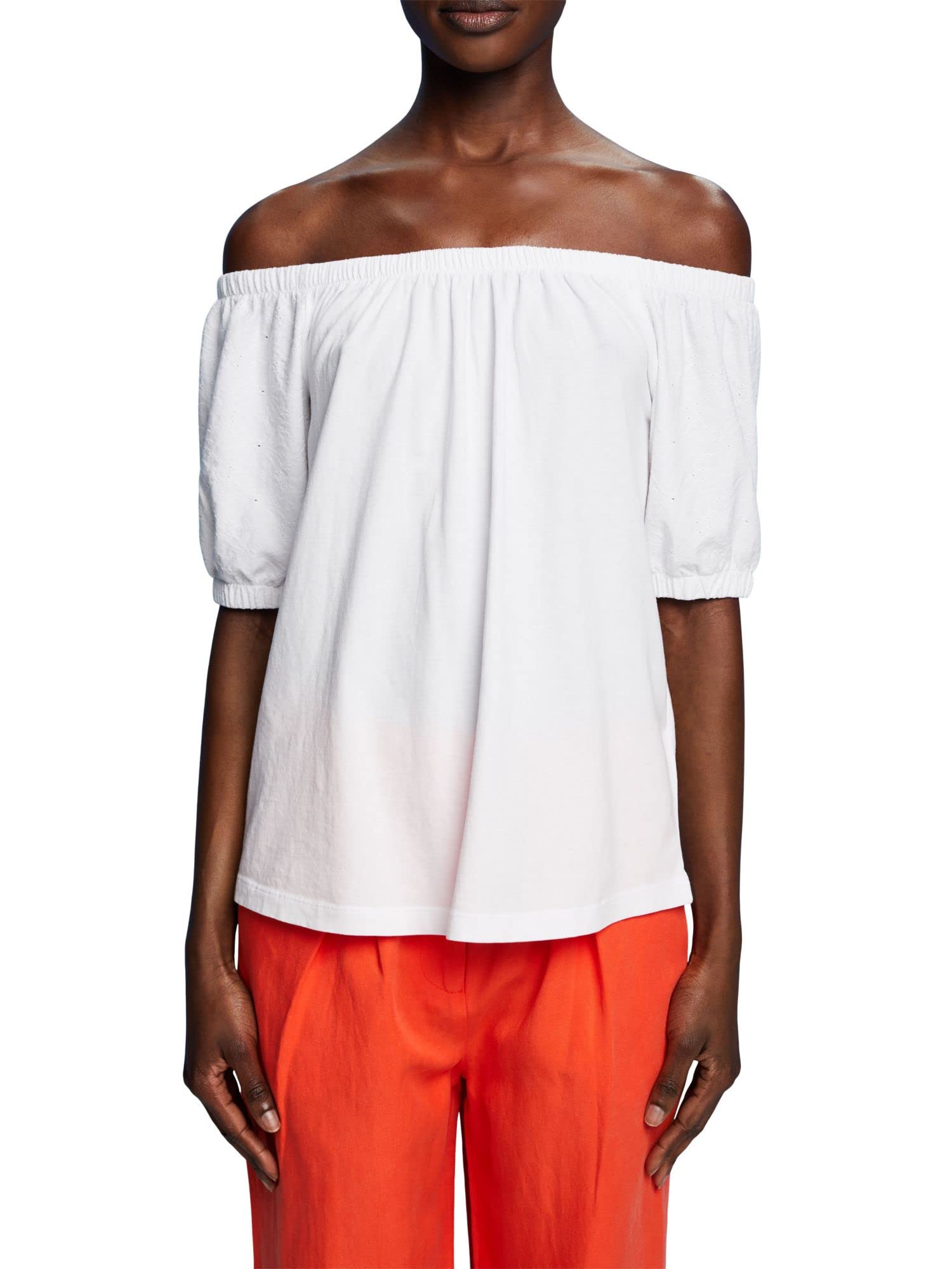ESPRIT EDC Women's T-Shirt, White, S