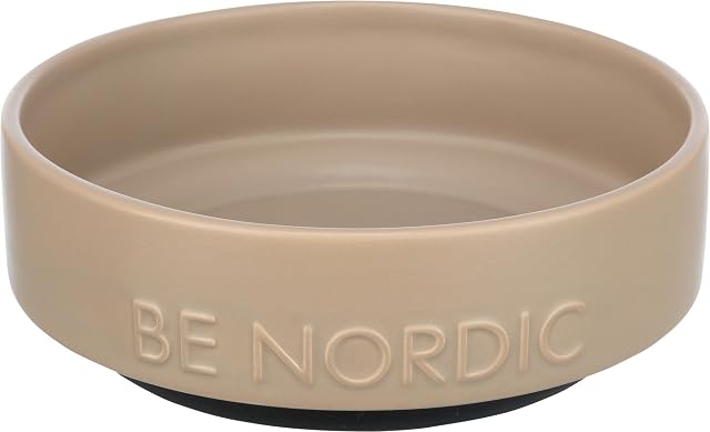 Trixie BE Nordic Comedero cerámica, Caucho, 0, 5 l, ø 16 cm, para Perros