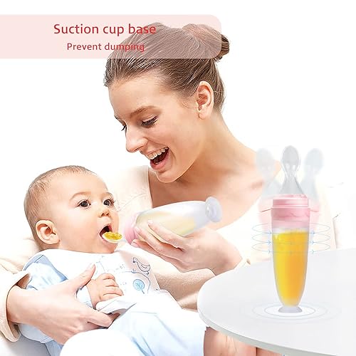 Miniatura 6 de Termichy Baby Food Dispensing Spoon Squeeze Feeder Dispenser for Baby - Self Feeding Bottle Spoon