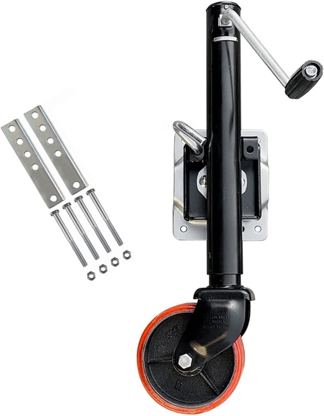 Boat Trailer Jack with Wheel - Bolt-On Swivel Tongue Jack, Lift Swivel Trailer Jack, 540Kg Heavy Duty Marine Swivel Trailer Jack, for Boat, Motorhome, Yacht