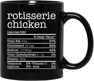 Rotisserie Chicken Nutrition Facts Thanksgiving Christmas Ceramic Coffee Mug