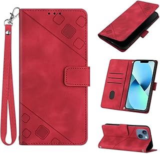 Compatible with Motorola Moto Edge 30 Case, Premium Leather Wallet Book [Stand View] Card Case Cover Magnetic Closure [Kickstand] Full Protection Folio Case for Motorola Moto Edge 30 Phone Cover, red