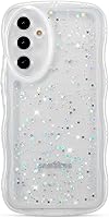 Vista 20 de ZTOFERA Funda protectora para Samsung Galaxy A14 4G/5G de 6.6", ondulada, con brillantina de estrella, poliuretano termoplástico transparente, suave