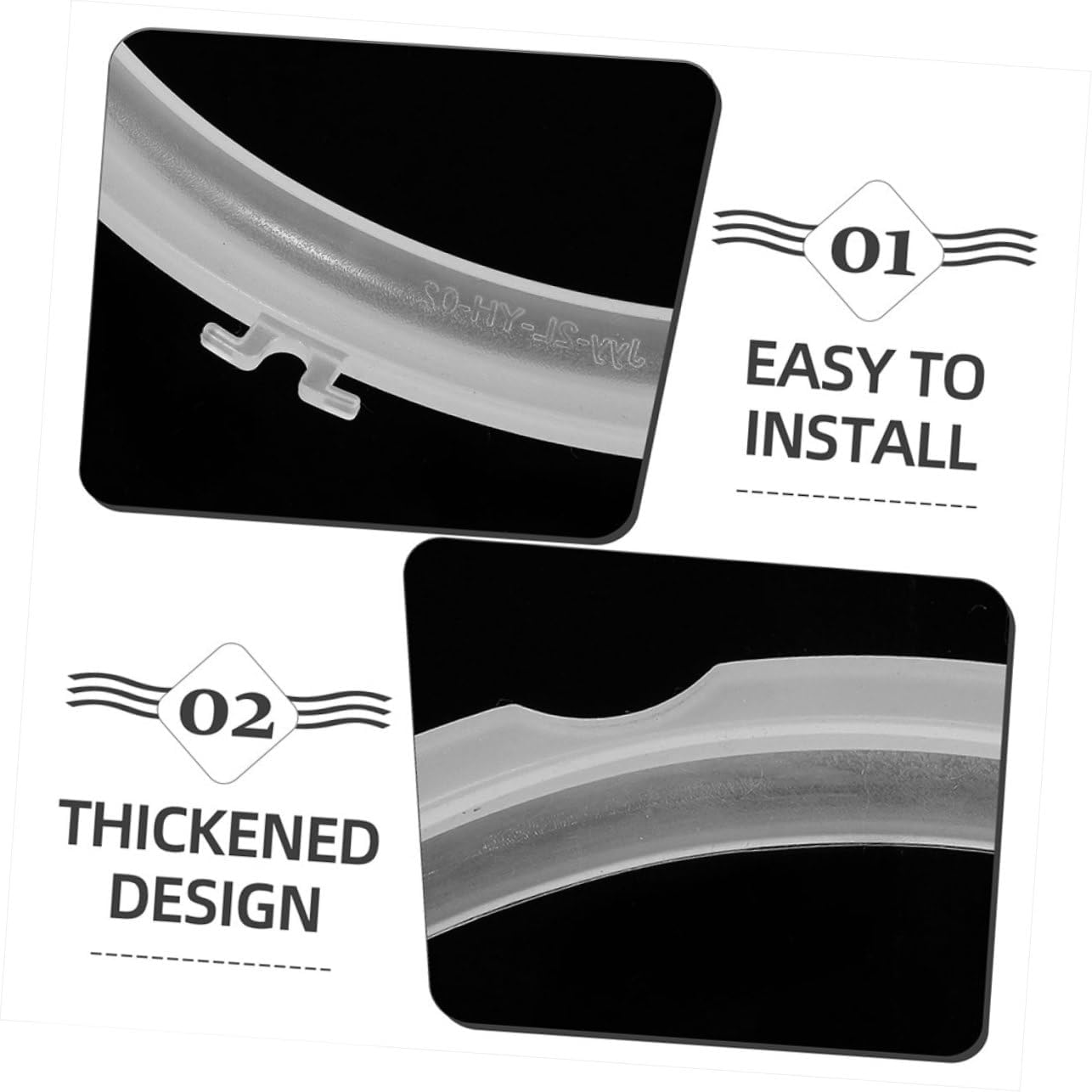 2pcs Sealing Ring Pressure Cooker Replacement Gasket Silicone Pot Ring Thickened Seal