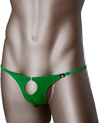 Faringoto Men Sexy Balls Hole Thong Underwear Elastic G-string Bikini T-back Brief