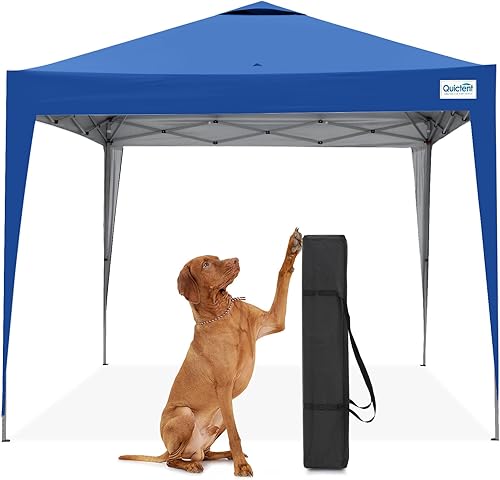 Quictent Tienda de campaña desplegable de 10 x 10 - Cenador de configuración instantánea para 1 persona, portátil y compacto, impermeable y
