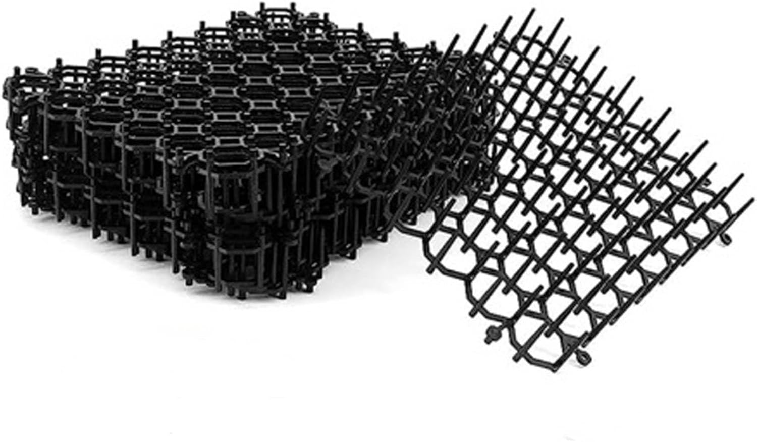 Agatige 12PCS Cat Scat Mat with Soft Spikes, 6x8in Pp Scat Deterrent Mat Cat Spikes Blocker Plant Protectors from Animals for Keeping Away Pet Dogs Protecting Plants