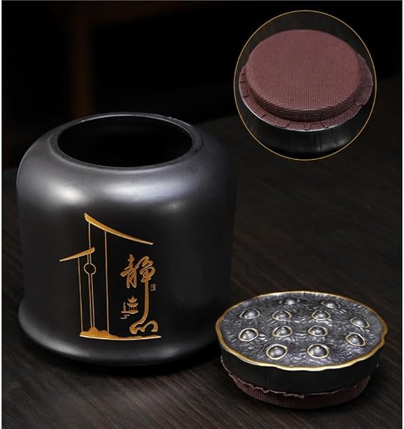Tea Organizer Bulk Tea Storage Jar Ceramic Large Sealed Jar Household Red and Green Tea Accessories Storage Tea Jar Gift Box Tea Caddy (Color : F) (H),H
