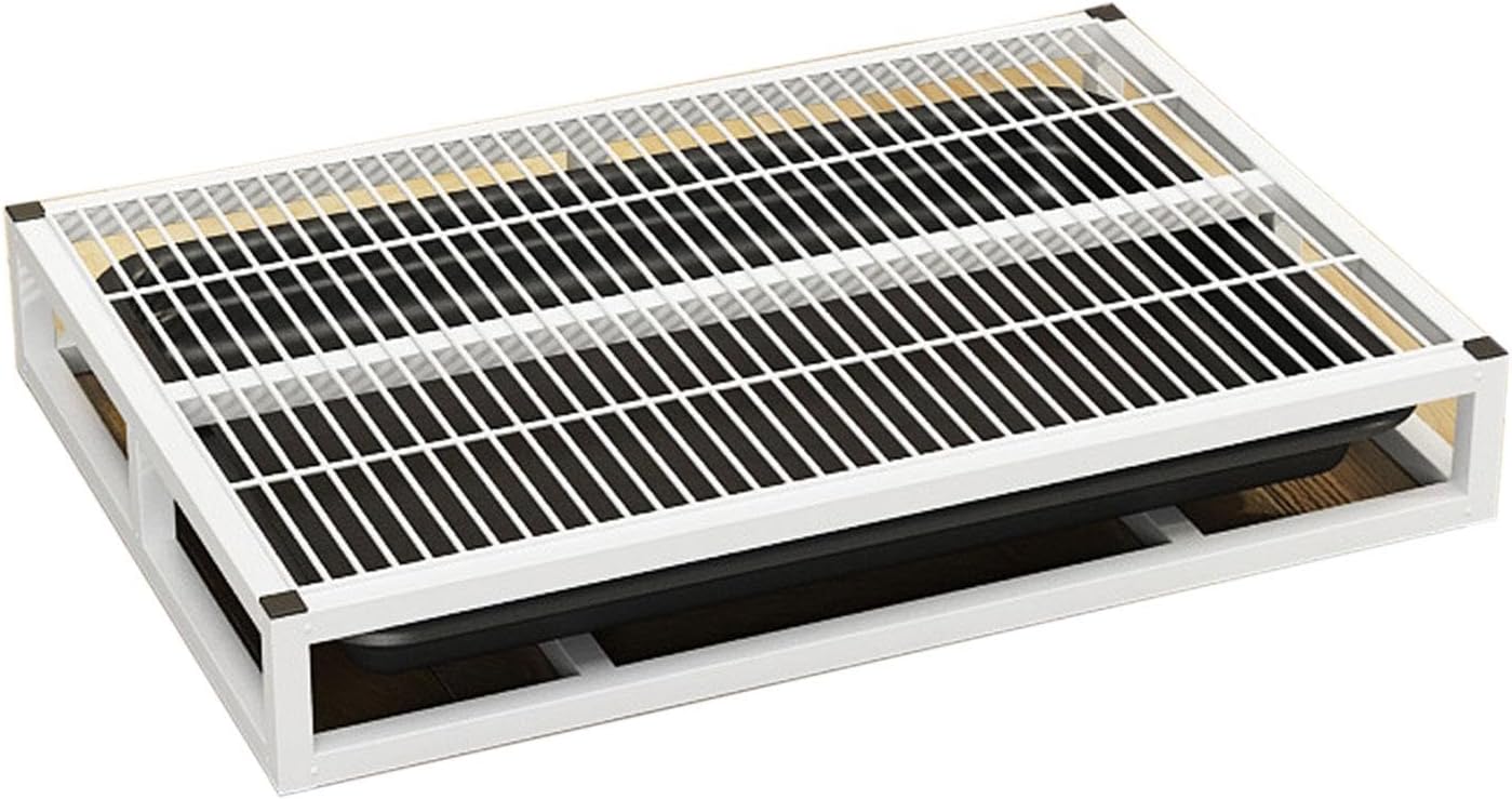 Dog Toilet Tray, Keeps Paws and Floors Clean, with Pull-Out Tray, Bed Pan, and Lattice Training, S