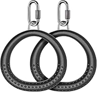 Vista 1 de Dolibest 2 Pack of Ninja Gymnastic Rings,Monkey Ring Outdoor Backyard Ninja Accessories Set,Swing Bar Rings Obstacle Course for Training Equipment